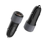 36W Dual USB Ports Fast Car charger with type-c to c cable|C510Q - Image 4