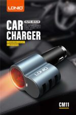 3-In-1 Car Charger With Lighter |CM11 with Lightning cable - Image 3