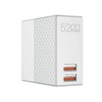 Charger with Powerbank PA606 2xUSB Quick Charge 5200mAh + Micro USB cable - Image 2