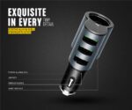 3-In-1 Car Charger With Lighter |CM11 with Lightning cable - Image 9