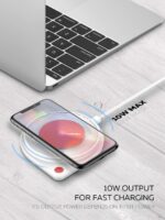 AW001 LDNIO FAST WIRELESS CHARGER 10W  WITH LED LAMP ORIGINAL - Image 5