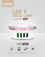 LDNIO A4406 Desktop Home Charger Mobile Phone Charger With LED Light Used As Night Light For - Image 16