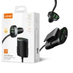 LDNIO Car Charger C502 Fast charge (5.1A) with 4 Ports USB With Extension Cable