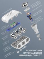 C504 2 USB QC3.0 3 Socket Adapter Car Charger 36W - Image 12