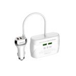 C504 2 USB QC3.0 3 Socket Adapter Car Charger 36W - Image 2