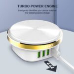 LDNIO A4406 Desktop Home Charger Mobile Phone Charger With LED Light Used As Night Light For - Image 5