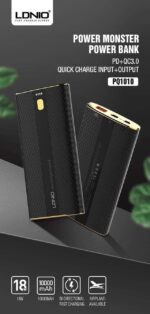 PQ1010 10000mAh Power Bank With PD Port + QC3.0 18W Super Dast Charging Station - Image 3