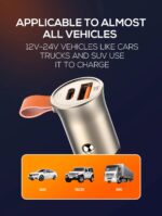 C509Q PD + QC4.0 30W Fast Car Charger With  Micro Cable - Image 12