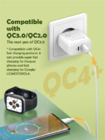 A2526C LDNIO| 45W Dual USB QC4.0 Super Fast Charger with cable type-C - Image 4