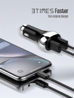 ⁦C2| شاحن سيارة معدن من بقدرة ٣٦ وات مع شاشة LED تعرض لك نسبة وقوة البطارية⁩ - الصورة ⁦3⁩