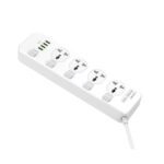 SC4408 | 4 AC Outlets Universal Power Strip Overload Protector Electric Extension - Image 9