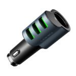 3-In-1 Car Charger With Lighter |CM11 with Lightning cable - Image 2