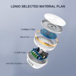 LDNIO A4406 Desktop Home Charger Mobile Phone Charger With LED Light Used As Night Light For - Image 11