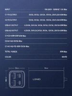 65W Multi-ports Desktop Charging Station A4610C - Image 11