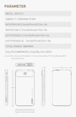 PQ1015 LDNIO Power Bank, 10000mah, Output Type-C, 18W, Support Fast Charging -Grey - Image 15