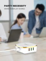 A6704 -35W Desktop High Power Fast Charging Home Charger 6 USB Ports Quick charge - Image 9