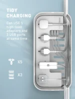 SC5309 LDNIO Management Power Strip Box 5 Socket 3 USB EU Plug Universal Adapter - Image 5