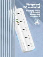 SC5415 LDNIO 20W PD 5 Universal Outlets With 4 USB Extension Socket PD 20W Fast Charging Power Strips - Image 16