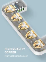 SC5309 LDNIO Management Power Strip Box 5 Socket 3 USB EU Plug Universal Adapter - Image 17