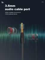 HP02 LDNIO In-Ear Wired Earphone with Controller Headphone - Image 3