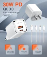 A2317C - Wall charger 30W PD/QC Fast Charger with Type-C Cable - Image 3