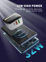 A3513Q-Wall Charger 32W PD&QC Quick Charger with USB to micro - Image 7