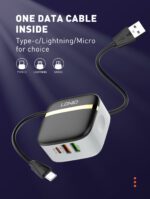 A3513Q-Wall Charger 32W PD&QC Quick Charger with USB to micro - Image 6