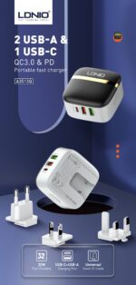 A3513Q-Wall Charger 32W PD&QC Quick Charger with USB to micro - Image 14
