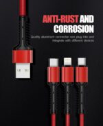 LC93 - LDNIO  3 IN 1 Ultra Strong CABLE 1.2M Black - Image 4