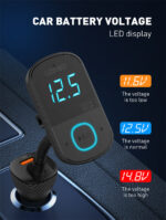 C705Q LDNIO | 45W Car charger bluetooth 5.0 player with USB To lightning Cable - Image 5