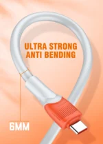 LC601C LDNIO | 100w Super Fast Charging USB C to Type C Charging Data Cable 48Gbps Date Transfer Thunderbolt USB C Cable - Image 3