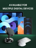 ⁦MG08 لدنيو | حامل تليفون للعربية او المكتب مغناطيسي قابل للدوران بزاوية 360 درجة⁩ - الصورة ⁦10⁩