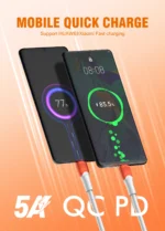 LC601C LDNIO | 100w Super Fast Charging USB C to Type C Charging Data Cable 48Gbps Date Transfer Thunderbolt USB C Cable - Image 6