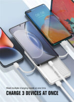 PQ13 LDNIO | 10000mAh Power Bank with Built-in Cables - 22.5W MAX | White - Image 11