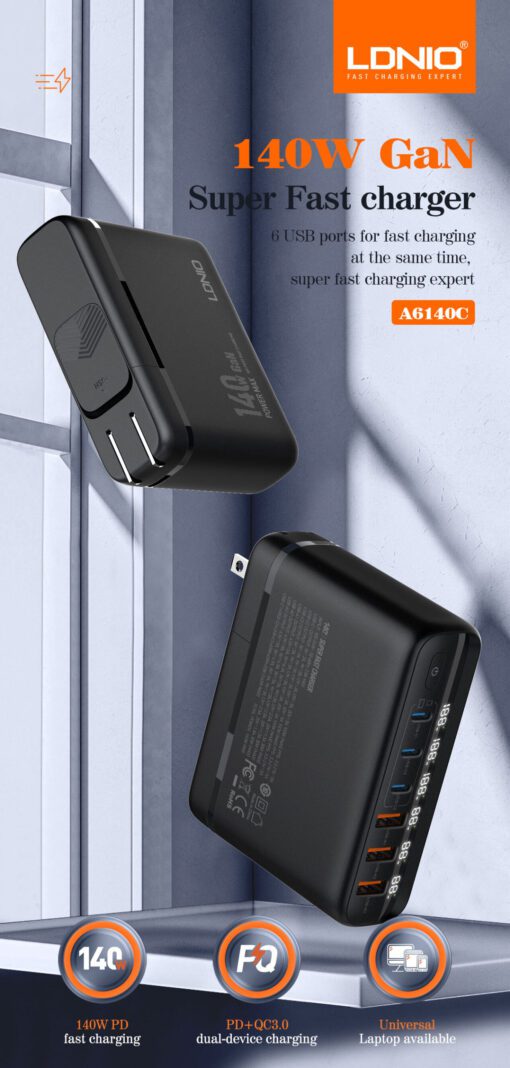 A6140C | 140W GaN Super Fast Desktop Charger - Image 2
