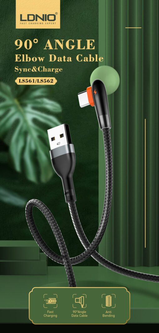 LS562 | LDNIO USB to Type-C2.4A Charging Cable 2M - Image 4