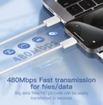 ⁦LC902C | كابل  من النوع C إلى النوع C بطول 2 متر و 65 وات قوي ومتين⁩ - الصورة ⁦4⁩