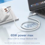 ⁦LC902C | كابل  من النوع C إلى النوع C بطول 2 متر و 65 وات قوي ومتين⁩ - الصورة ⁦3⁩