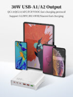 ⁦Q605 | لدنيو | محطة شحن مكتبية متعددة المنافذ بقدرة 120واط⁩ - الصورة ⁦7⁩