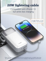 PQ30 | LDNIO 30000mAh Power Bank built-in dual cable 22.5w Fast charging - Image 11