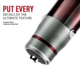 ⁦C304Q | شاحن سيارة لدنيو سريع بمنفذ USB، بقوة 18 وات مع كبل شحن تايب سي⁩ - الصورة ⁦9⁩