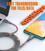 LC631C | LDNIO 65W type C to C 1M Fast Charging Data Cable for 15 Pro Max &Samsung - Image 7