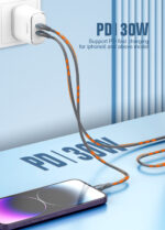 LC631i | LDNIO 30W type C to Lightning 1M Fast Charging Data Cable for iphone - Image 7