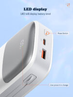 PQ20 | LDNIO 20000mAh Power Bank built-in dual cable 22.5w Fast charging - Image 7