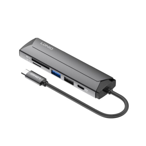 DS-56H LDNIO | PD100W 5 In1 USB-C Multi-function Docking Station Type-c Data Hub For Computer Laptop - Image 4