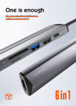 DS-56H LDNIO | PD100W 5 In1 USB-C Multi-function Docking Station Type-c Data Hub For Computer Laptop - Image 7
