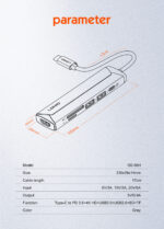 DS-56H LDNIO | PD100W 5 In1 USB-C Multi-function Docking Station Type-c Data Hub For Computer Laptop - Image 14