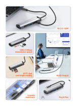DS-56H LDNIO | PD100W 5 In1 USB-C Multi-function Docking Station Type-c Data Hub For Computer Laptop - Image 21