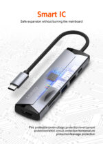 DS-56H LDNIO | PD100W 5 In1 USB-C Multi-function Docking Station Type-c Data Hub For Computer Laptop - Image 24