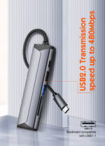 DS-56H LDNIO | PD100W 5 In1 USB-C Multi-function Docking Station Type-c Data Hub For Computer Laptop - Image 9